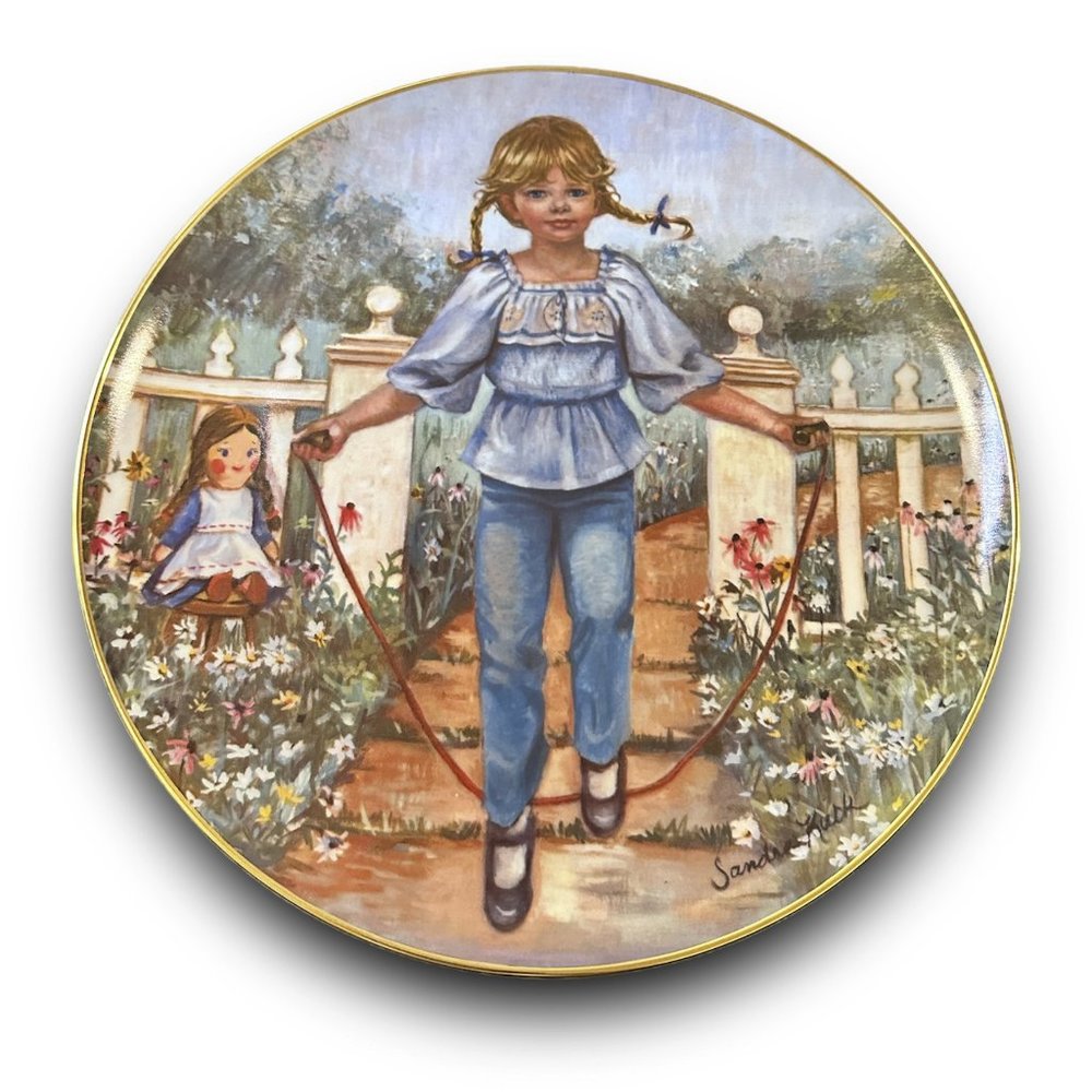 1981 Collectible Plate, Games Children Play "Join Me" by Sandra Kuck #2260